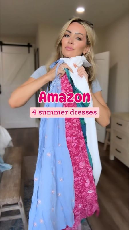 4 Amazon dresses that l love for summer! So many great affordable options that are perfect for different occasions! Lightweight and can be dressed up or down! I'll show a try on in stories too!

Wearing size small in all. Amazon fashion 

#LTKSaleAlert #LTKVideo #LTKFindsUnder50