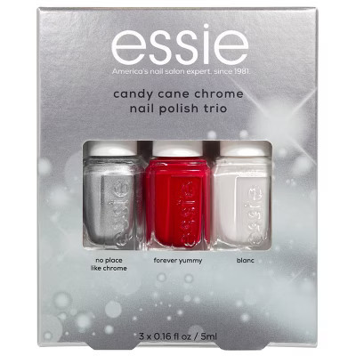 essie candy cane chrome mini nail polish set Vegan Nail Polish Trio - 3pc | Target