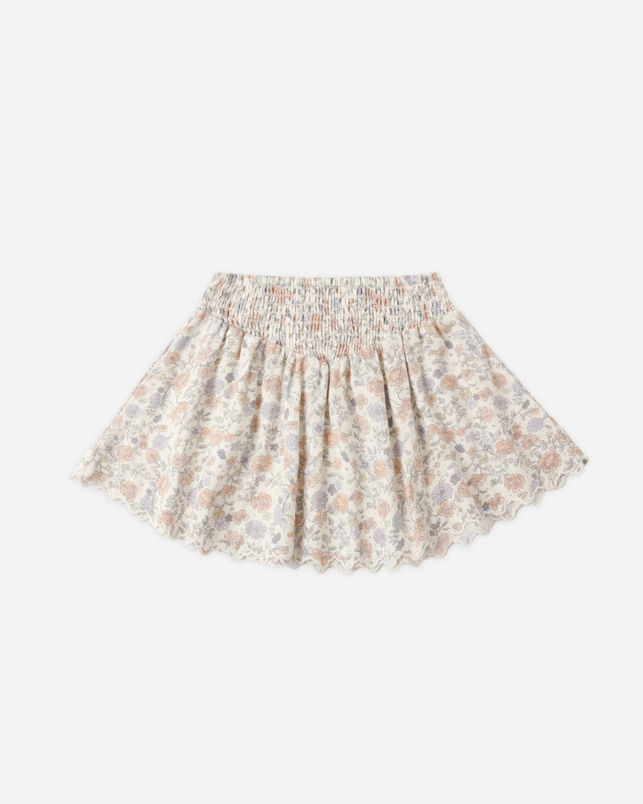 Smocked V Mini Skirt Bloom | Rylee + Cru