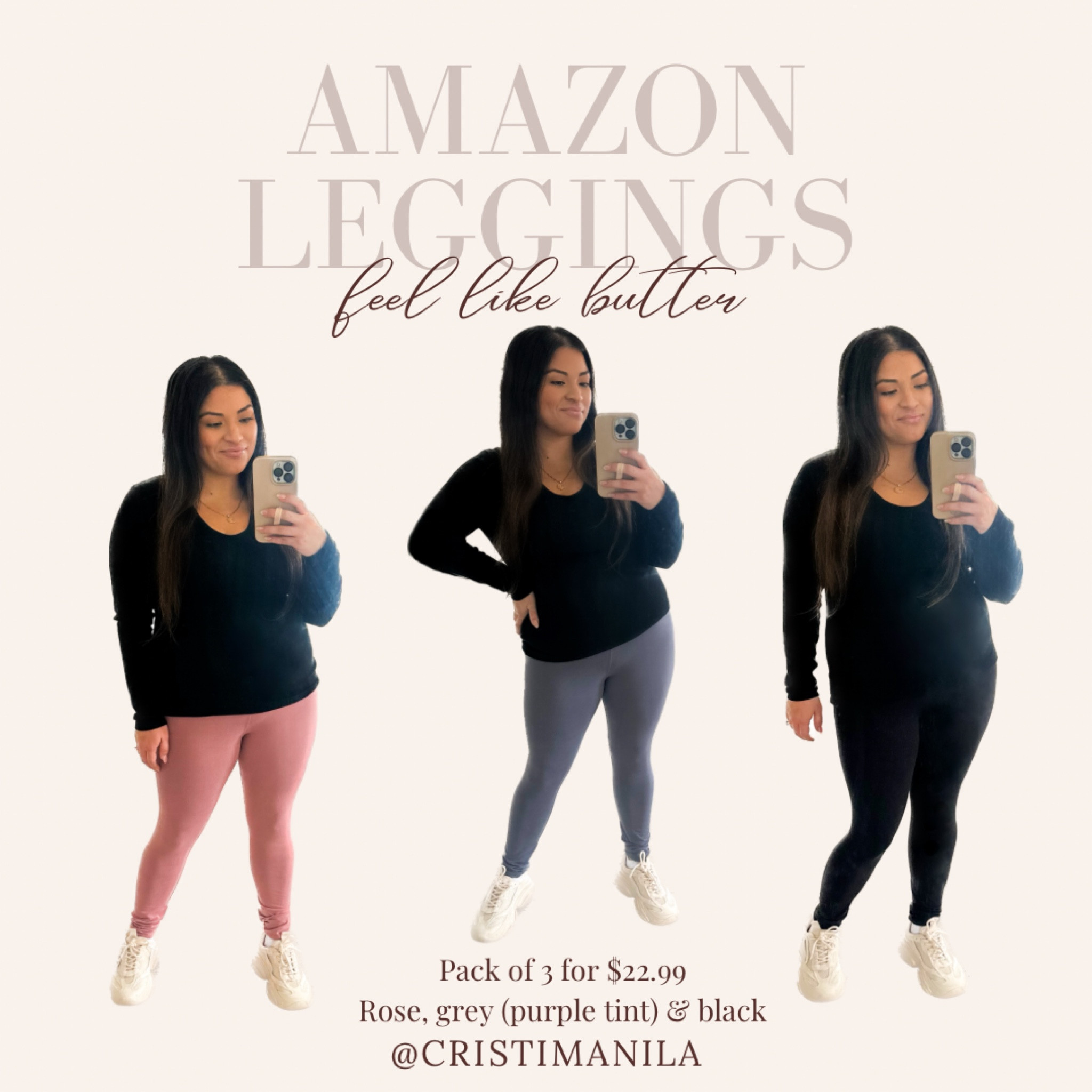 Best value of leggings. Pack of 3 for $22.99! There's more color combos also! I am wearing size Small/Medium. I'm short so they're a little long on me but still work! Mild tummy control waistband

#LTKsalealert #LTKfitness #LTKtravel