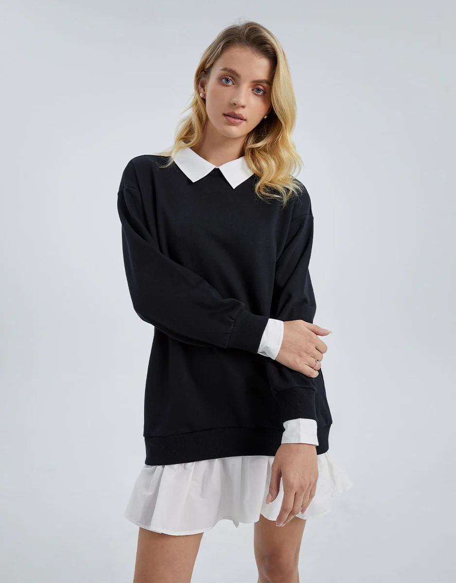 Faux Sweater Shirt Dress | Urban Revivo