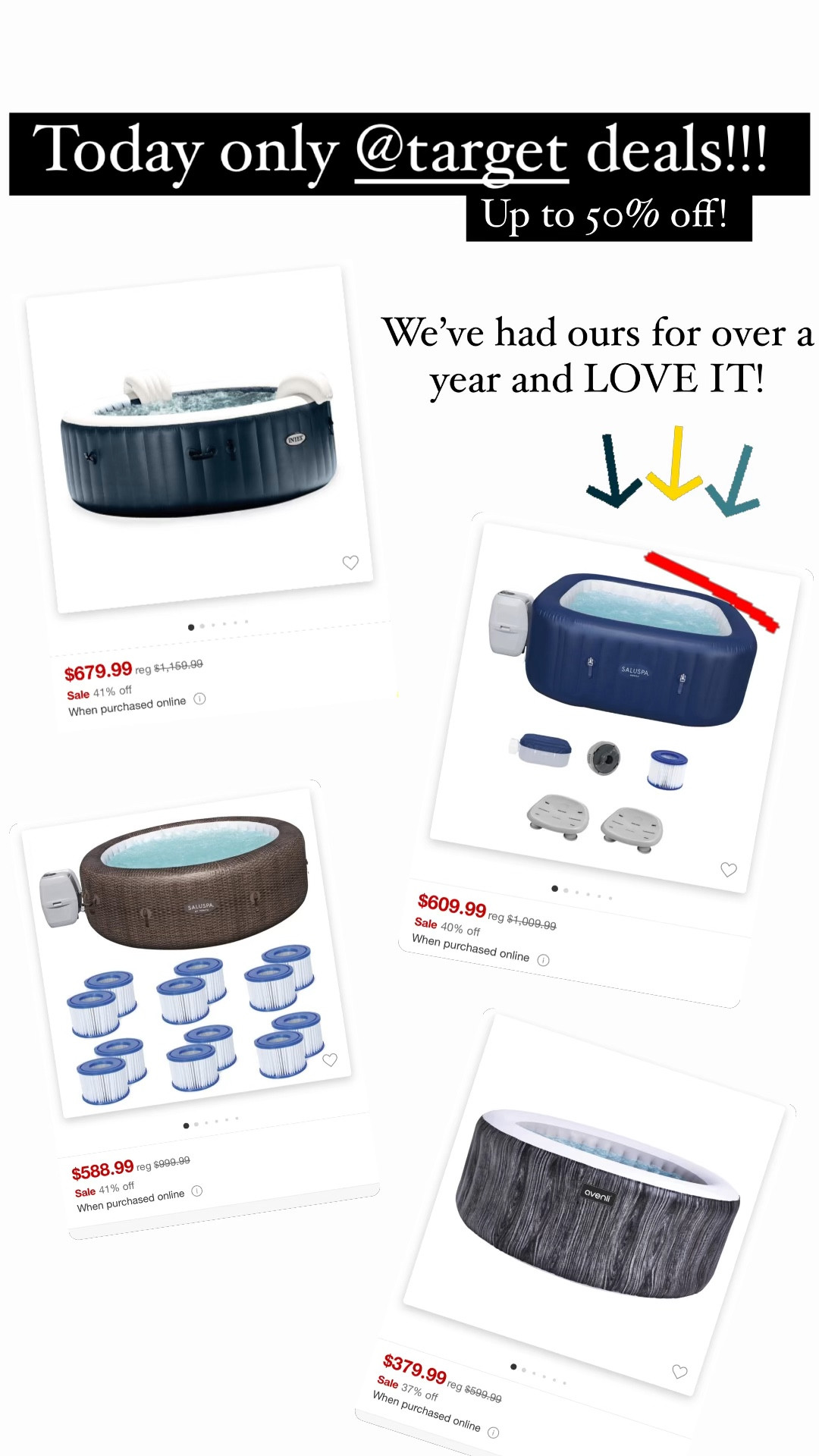 Hot tub sale!! #TargetFinds #TargetDeals #hottub #Sale 

#LTKCyberWeek #LTKHome #LTKSaleAlert