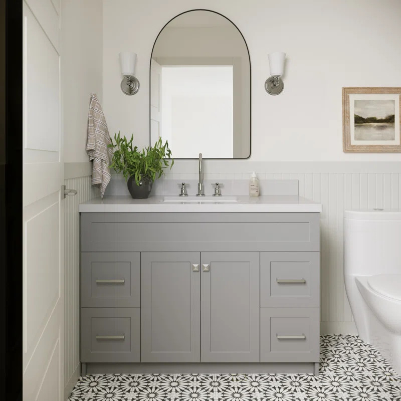 Hamlet 49" Single Bathroom Vanity Set with Mirror | Wayfair North America