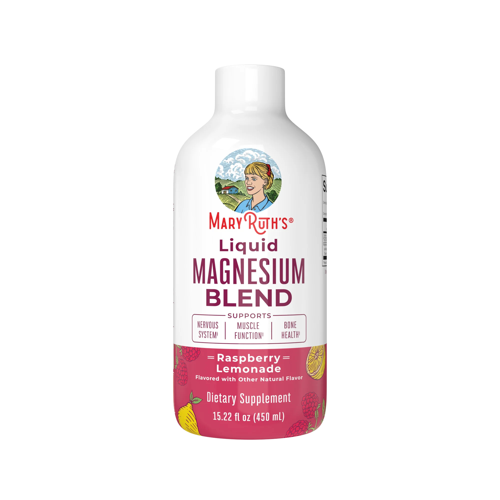 MaryRuth's Organics Liquid Magnesium Blend, Raspberry Lemonade, Energy Support, 15 fl oz - Walmar... | Walmart (US)