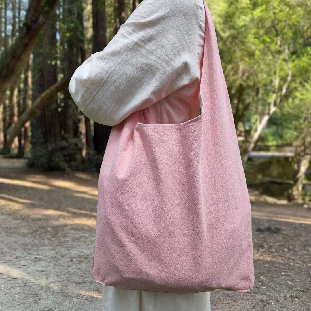 Custom Logo Pink Tote Bag, Linen Tote Bag, Market Bag, Linen Bag, Adjustable Bag, Gift for Her Tr... | Etsy ROW