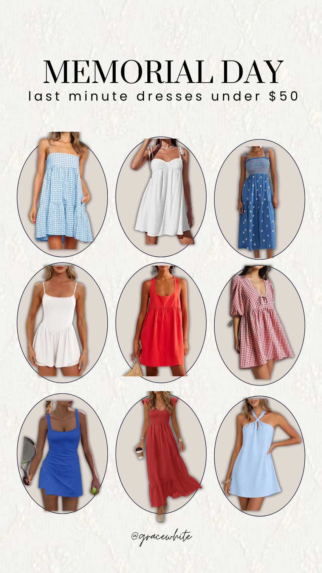 Still searching for a summer dress for the Memorial Day weekend? Look no further!

summer dresses, memorial day dresses, beach dresses, vacation dresses, a-line dresses, boho dresses, athletic dresses, Grace White 

 #LTKgrwm #LTKootd #LTKSeasonal