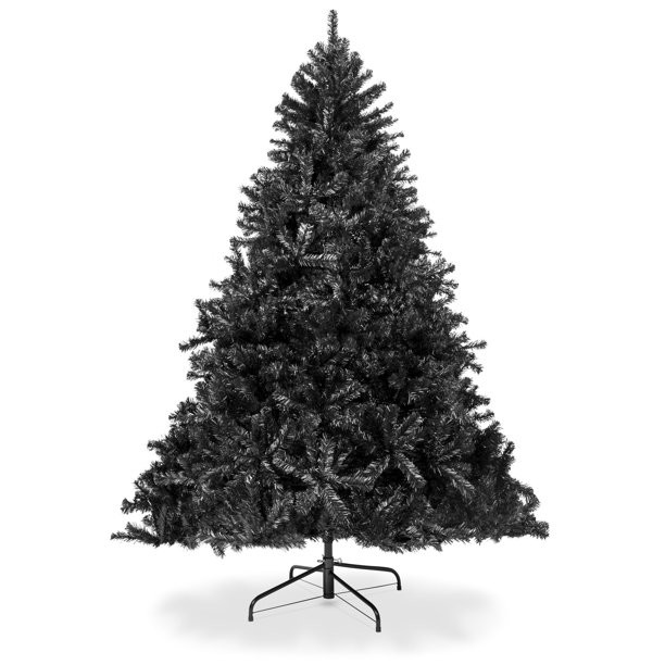 Best Choice Products 6ft Artificial Full Black Christmas Tree Holiday Decoration w/ 1,477 Branch ... | Walmart (US)