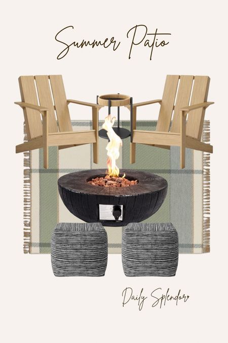 Summer patio essentials 








Patio decor, Adirondack chairs, outdoor rug, fire pit, outdoor pouf

#LTKSeasonal #LTKhome #LTKfamily