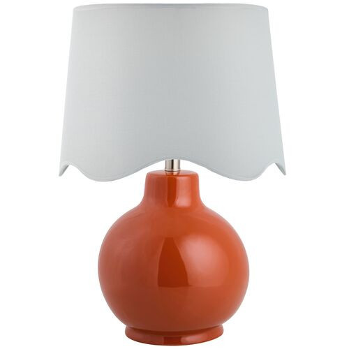 Joy Scallop Shade Table Lamp - Red | Desk Lamp, Bedside Lamp | One Kings Lane