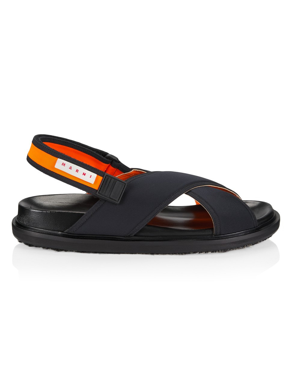 Men's Fussbett Cross-Pattern Leather Slingback Sandals - Black - Size 10 | Saks Fifth Avenue