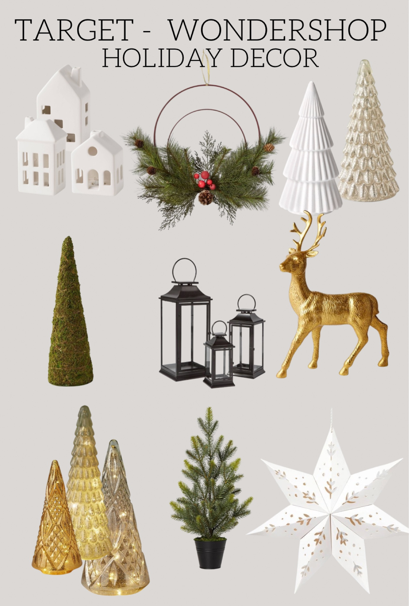   Target Wondershop has so many terrific Holiday Decor items at a fantastic price! 

Christmas Decor, Holiday Decor, Target, Target Home, Wondershop, Wreath, Mercury Glass Tree, Neutral Christmas Decor 

#target #targethome #targetstyle #neutralchristmasdecor #targetchristmasdecor 

#LTKSeasonal #LTKunder50 #LTKHoliday