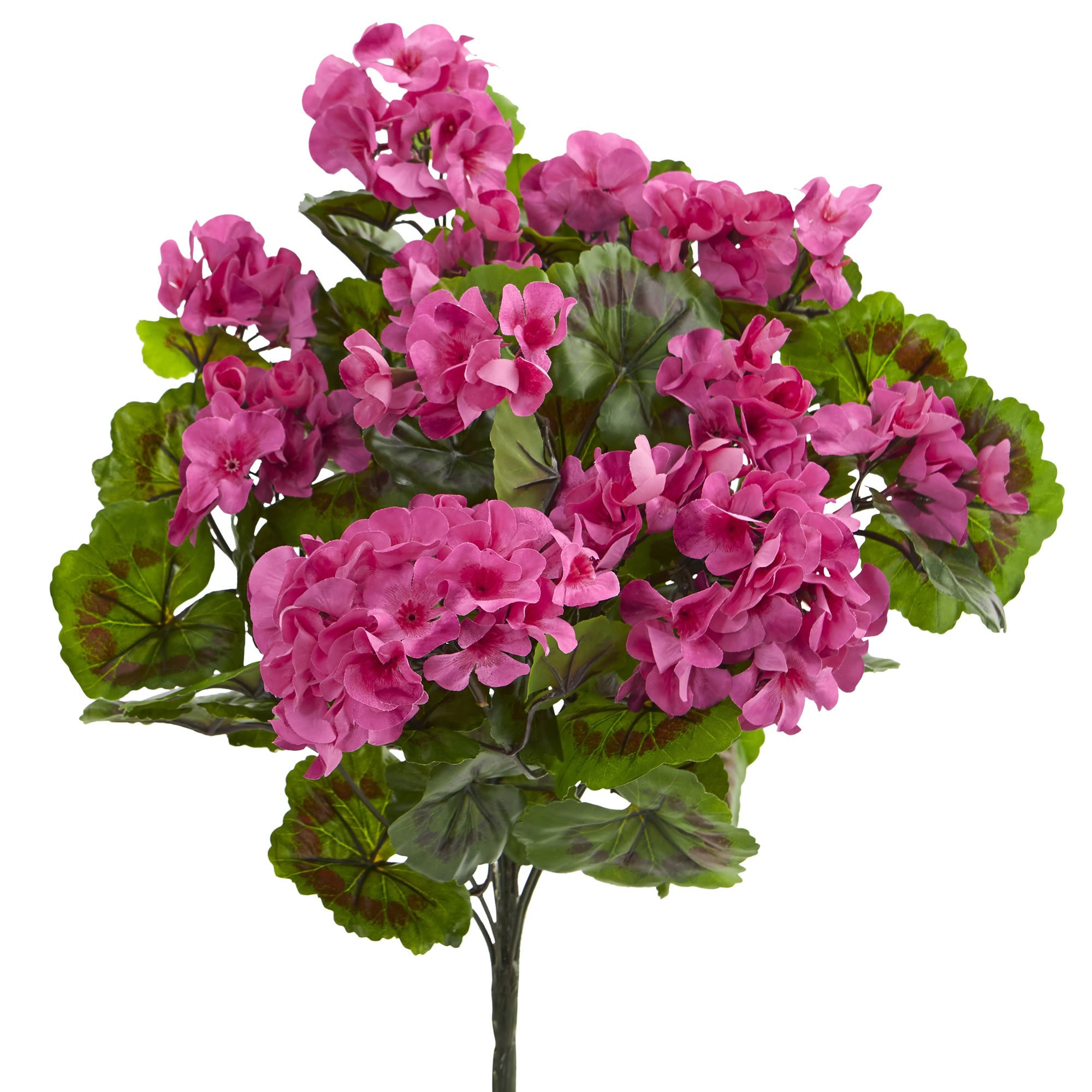Nearly Natural Geranium Artificial Bush, UV Resistant, Set of 3 (Indoor/Outdoor) | Amazon (US)