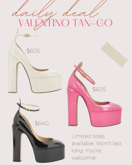 Daily deal alert on the Valentino Tan-go platforms  

#LTKsalealert #LTKSeasonal #LTKshoecrush