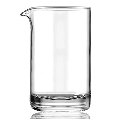 Amazon.com | Cocktail Mixing Glass with Seamless and Handblown Construction - Old Fashioned Bar M... | Amazon (US)