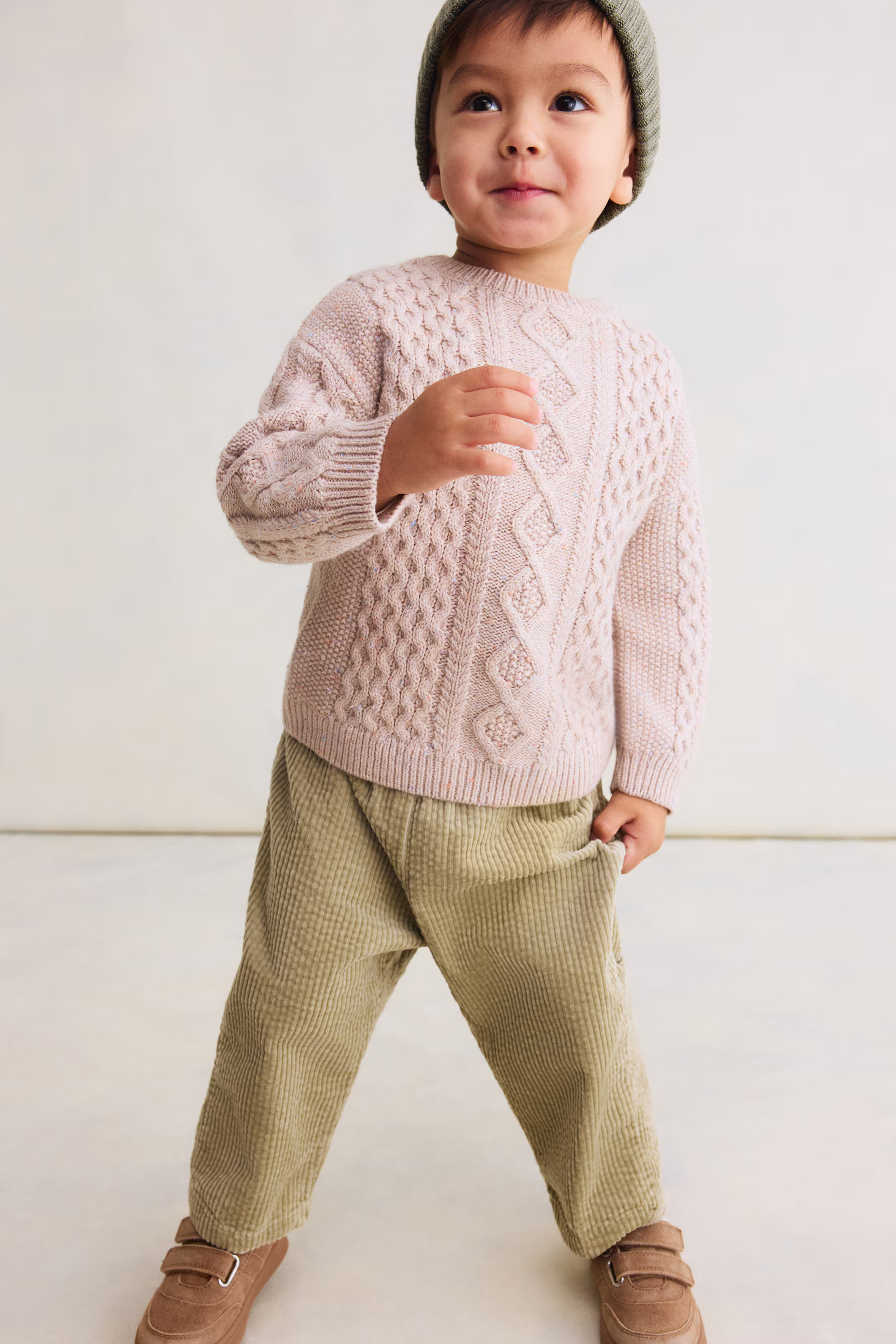 Cotton Corduroy Joggers | H&M (US + CA)