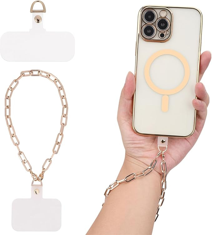 Phone Wrist Strap, Detachable Cellphone Lanyard Hands-Free Wristlet Bracelet Adjustable Phone Cha... | Amazon (US)