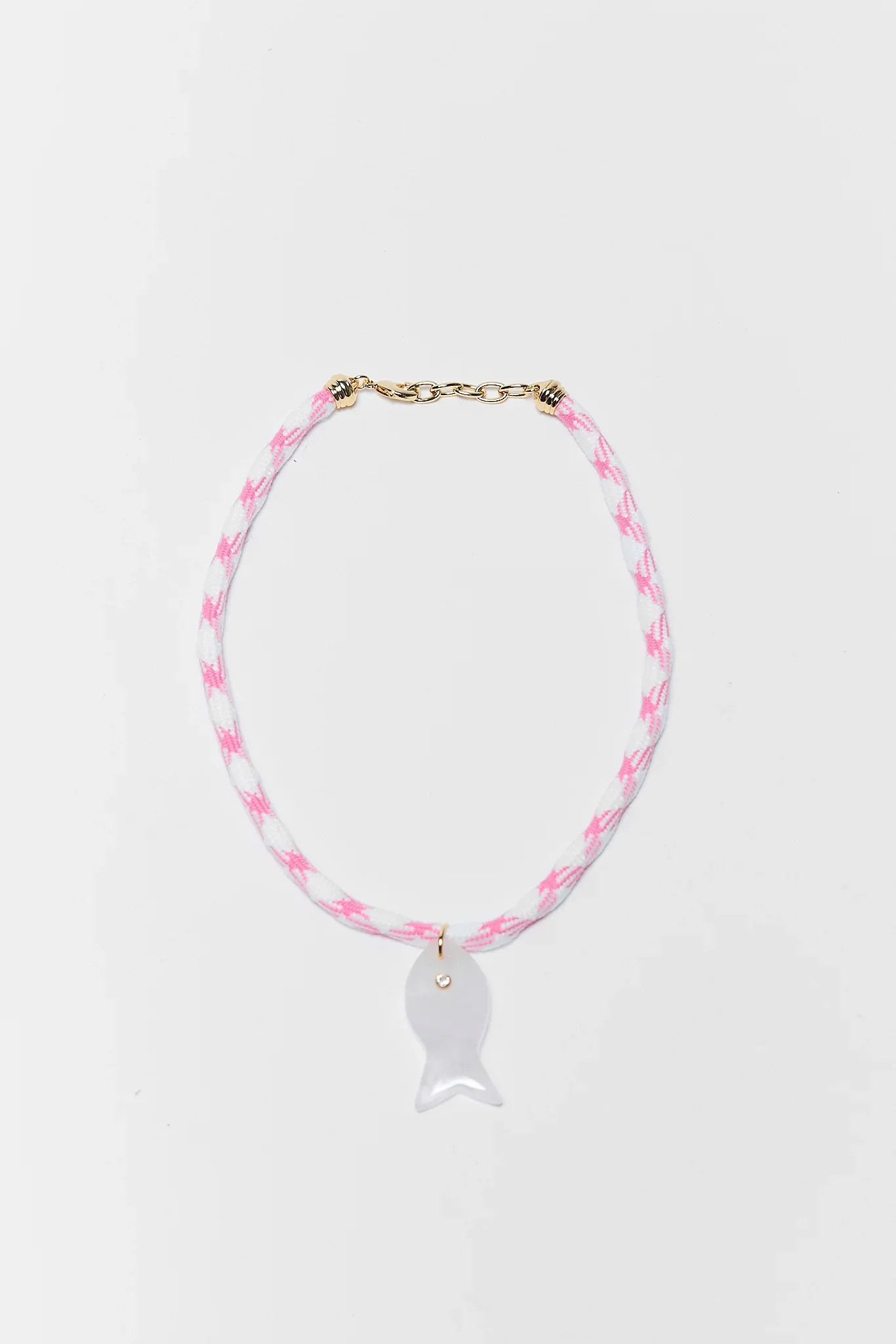 Meryl Pink Paracord Fish Necklace | Avara