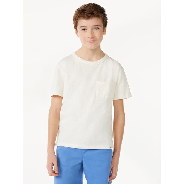 Free Assembly Boys Short Sleeve T-Shirt, Sizes 4-18 - Walmart.com | Walmart (US)