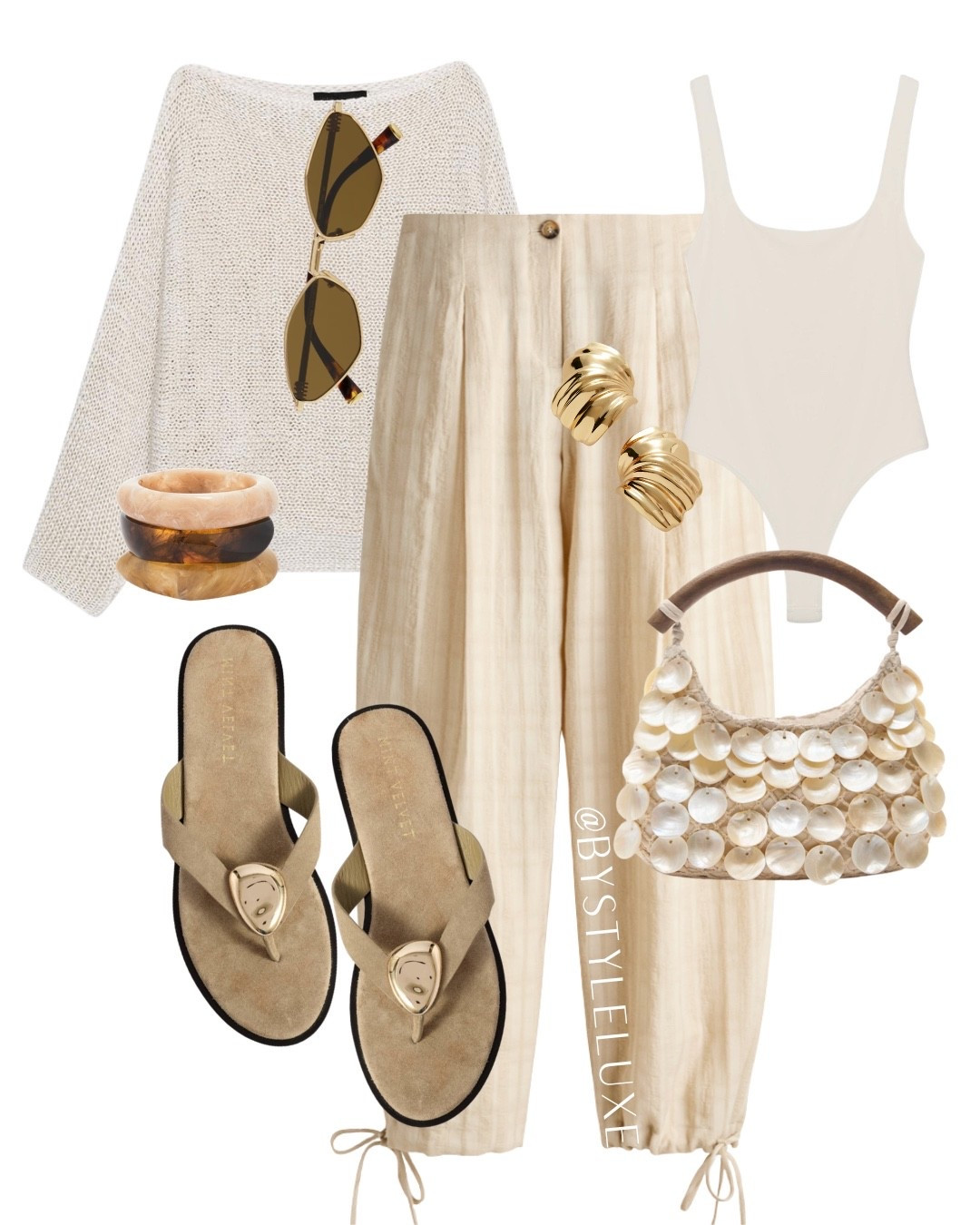 BALLOON TROUSERS - A chic spring/summer look with these stripe neutral balloon trousers 

#sandals #trousers #springoutfit

#LTKspring #LTKsummer #LTKuk