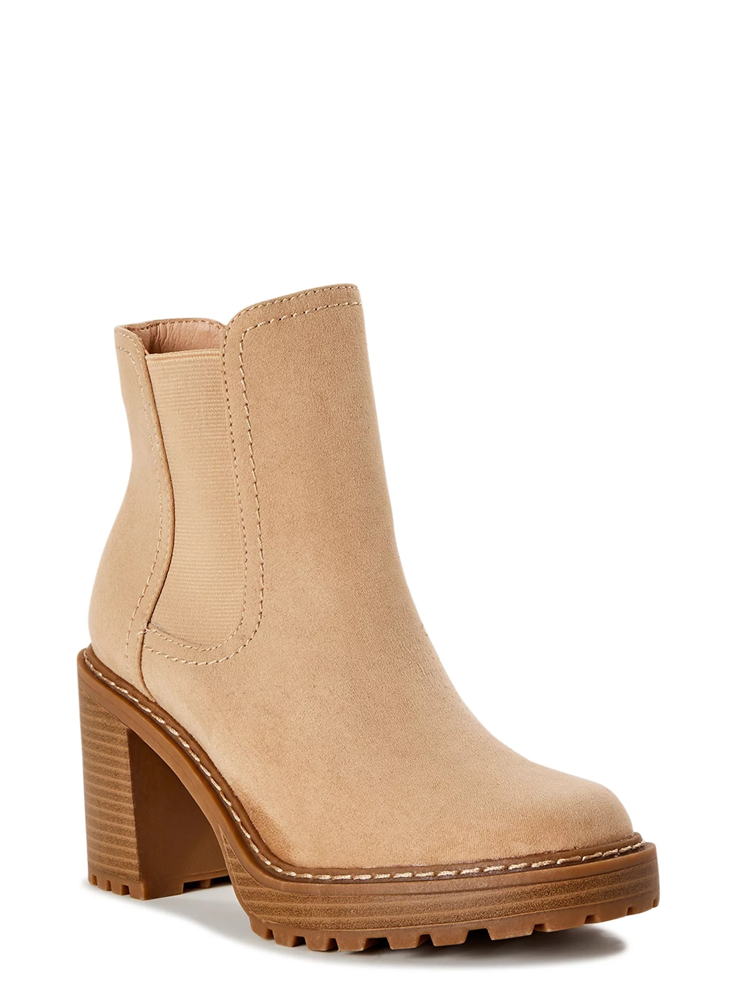 Madden NYC Women's Faux Suede Lug Sole Chelsea Boots | Walmart (US)