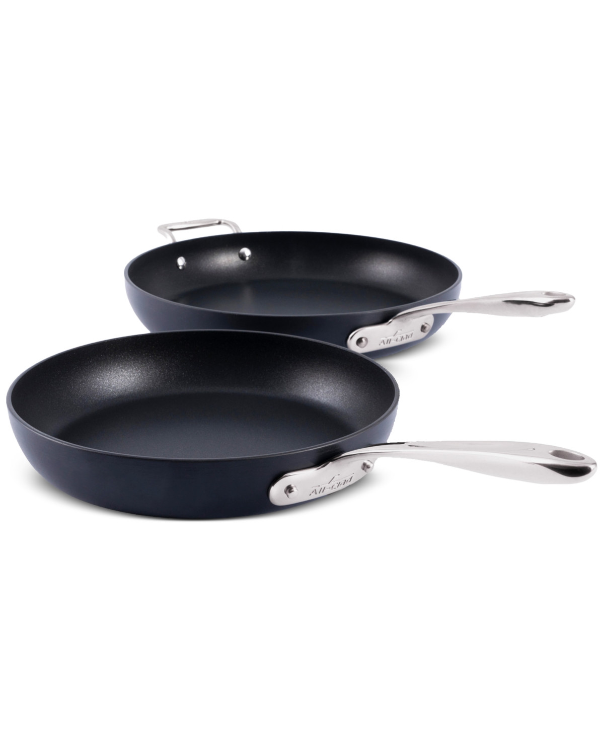 All-Clad HA1 Expert Cookware Nonstick 10" & 12" Fry Set - Black | Macy's