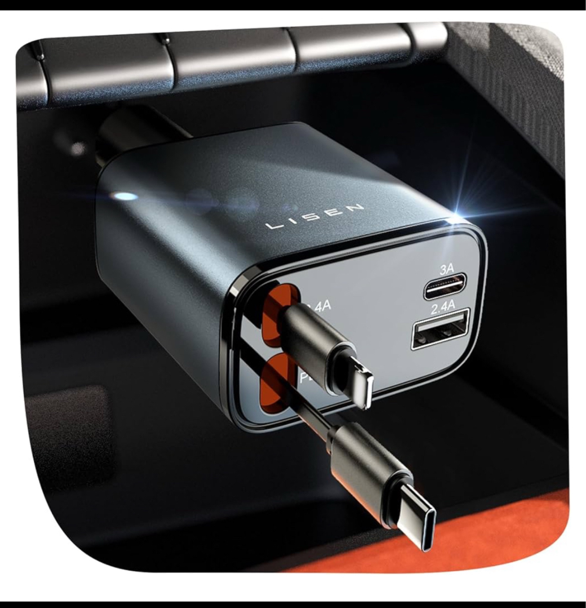 Compact car Phone charger station 

#LTKFindsUnder50 #LTKU #LTKGiftGuide