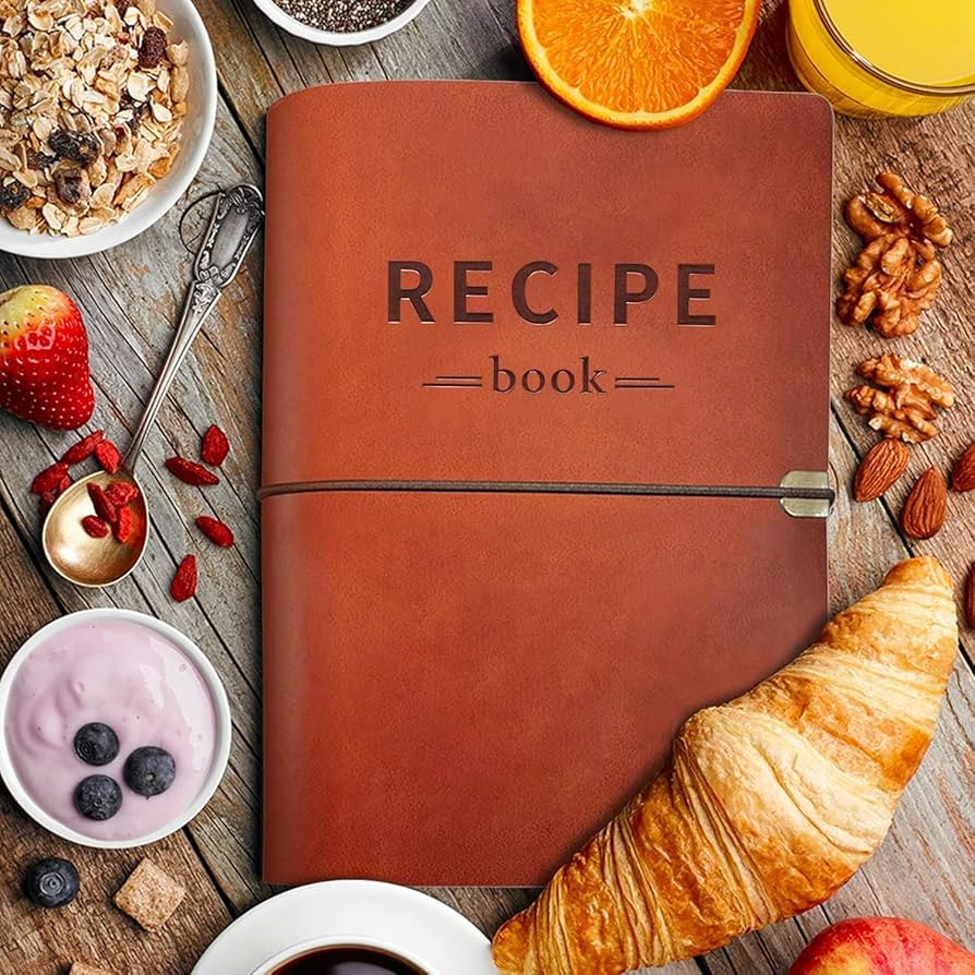Leather Recipe Book With Index Pages & Templates, The Perfect Recipe Note Book To Write In Your O... | Amazon (US)