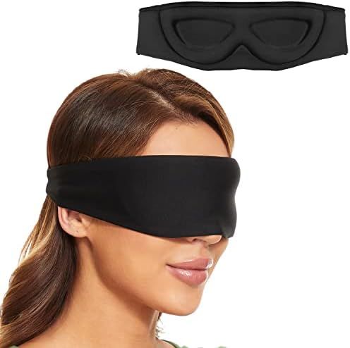 ALASKA BEAR Sleep Mask for Side Sleepers 2022 Headband Design, Silky Soft Eye Shades for Men and Wom | Amazon (US)