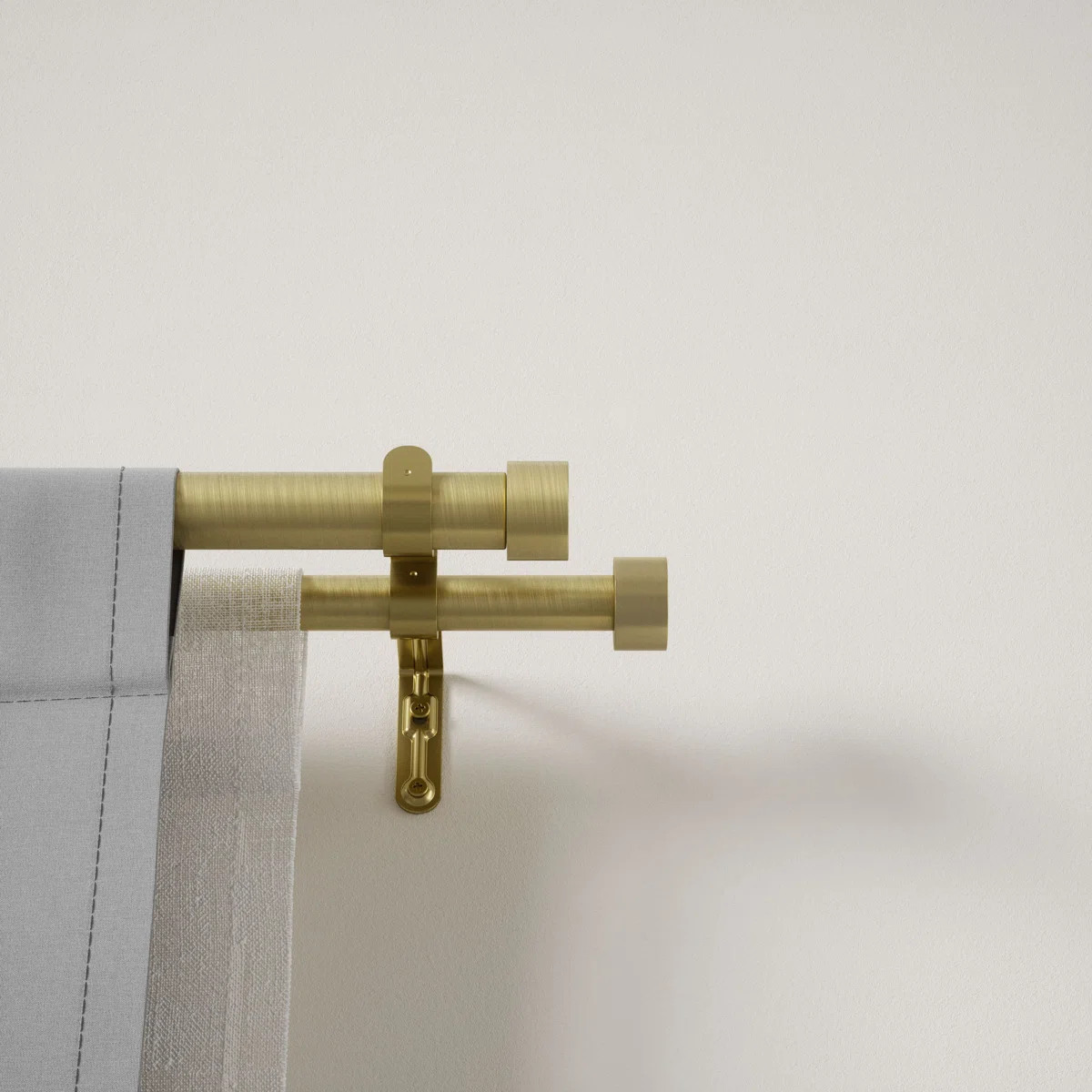 Cappa Drapery Solutions Adjustable 1" Steel Double Curtain Rod Set | Wayfair North America
