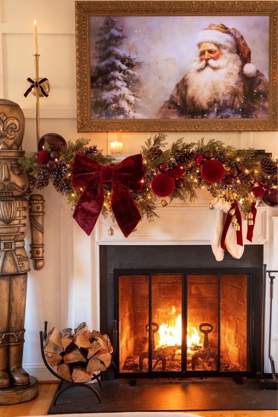 Shop my sangria mantle Christmas decor!!!
The giant velvet bow is currently unavailable as well as the giant nutcracker. 😭 #LTKCyberWeek

#LTKHoliday #LTKhome #LTKSeasonal