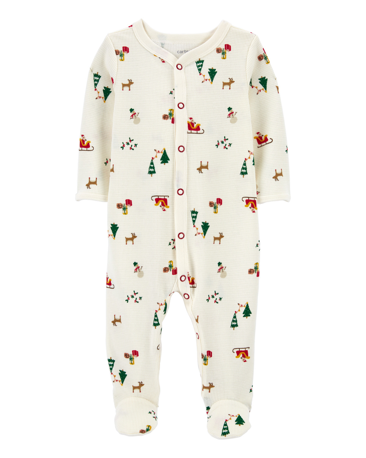 Baby Christmas Snap-Up Thermal Sleep & Play Pajamas | Carter's Inc