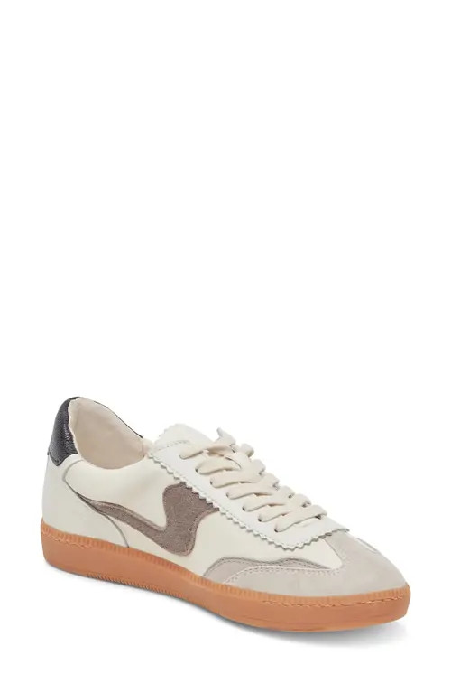 Dolce Vita Notice Sneaker in White/Grey Leather at Nordstrom, Size 6 | Nordstrom
