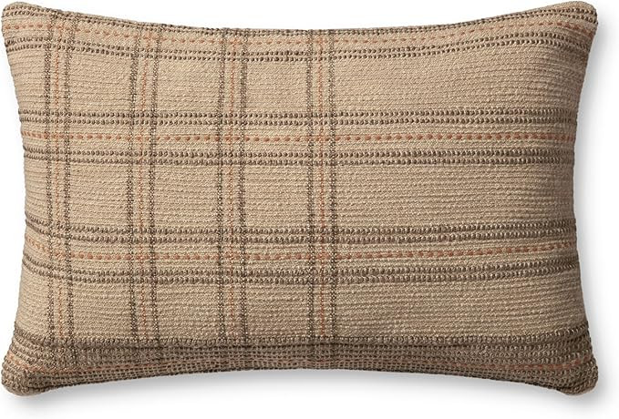 Loloi Angela Rose x Loloi Calista Collection PAR0018 Tan / Terracotta 16'' x 26'' Cover Only Pill... | Amazon (US)