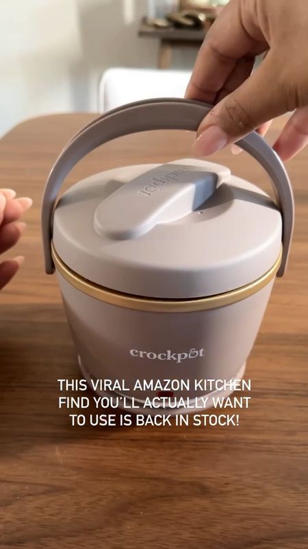 Viral amazon kitchen find! This mini crockpot is back in stock!!! Perfect for dorms, camping, tailgating etc. 

Amazon finds, Amazon kitchen 

#LTKfindsunder50 #LTKhome #LTKsalealert