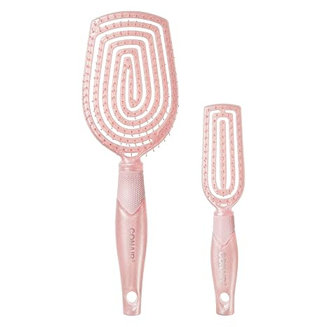 Conair Scalp Care Detangling hairbrush 2pk - Travel Hair Brush Set - Scalp Massager - hairbrushes... | Amazon (US)