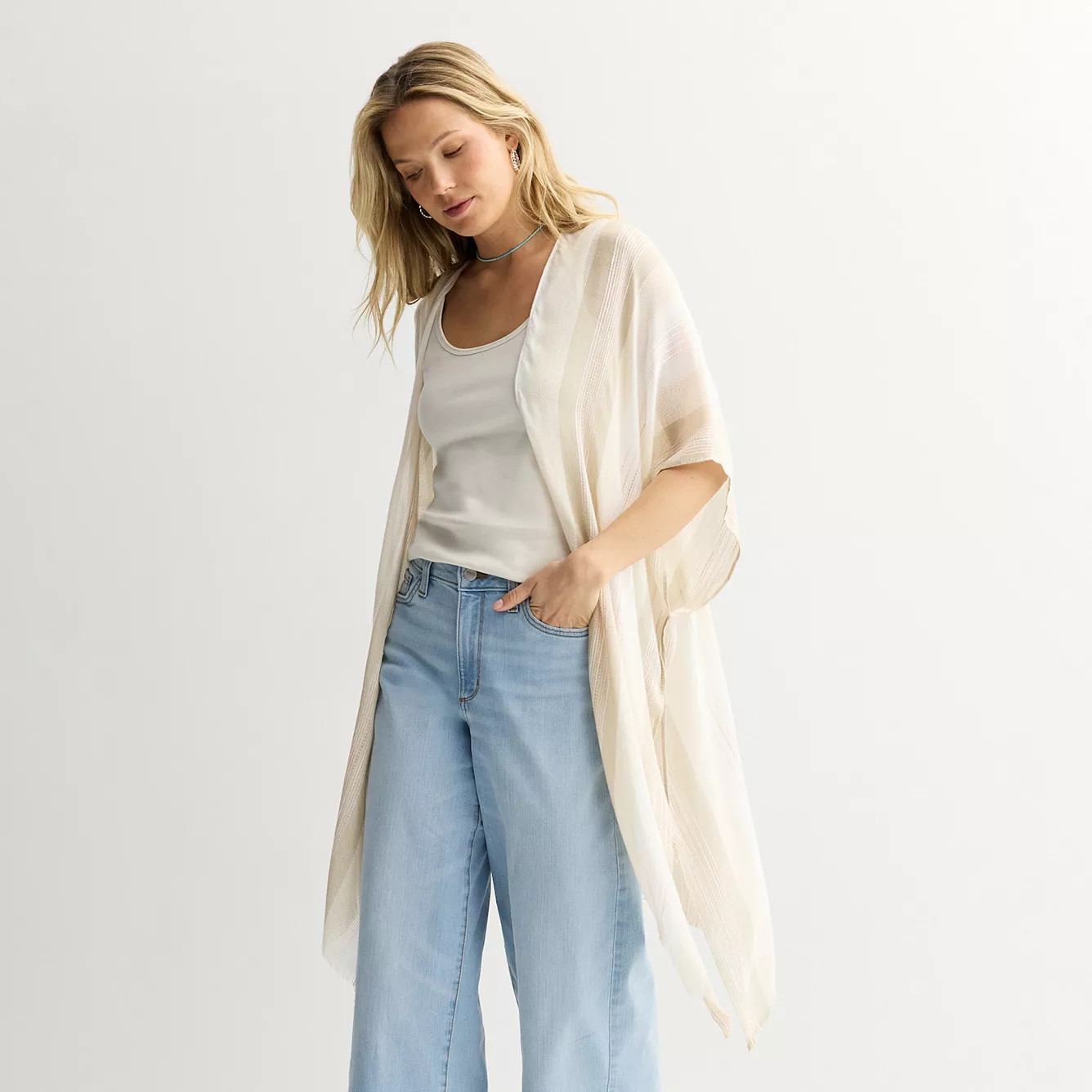 Women's Sonoma Goods For Life\u00ae Yarn Dyed Woven Duster | Kohl's