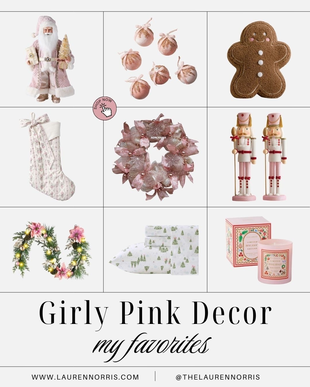 If you’re  looking for the cutest Christmas decorations this year, check out all of these adorable pink home decor finds I found! 💕✨

#LTKSeasonal #LTKHoliday #LTKHome