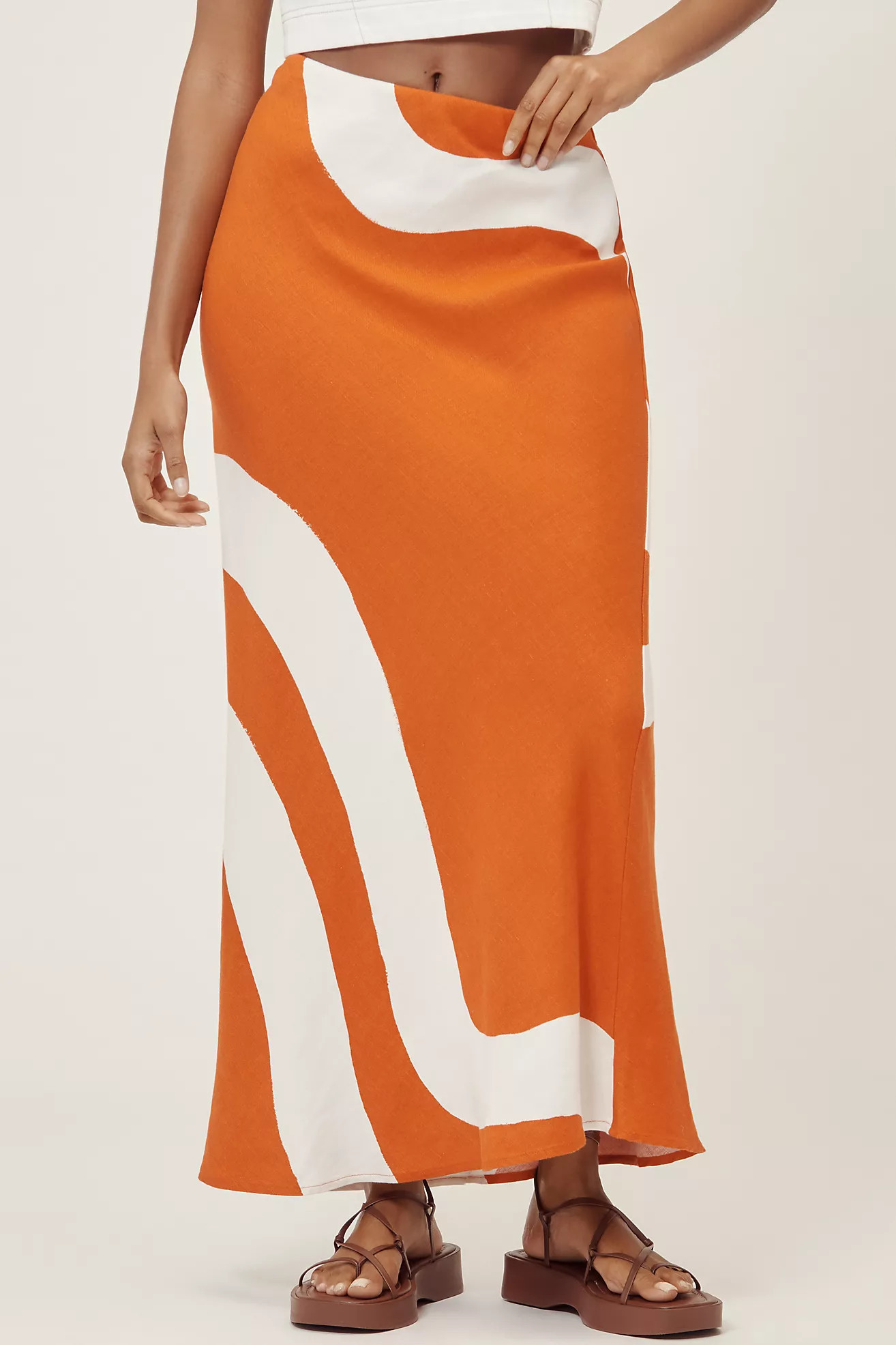 The Tilda Maxi Slip Skirt: Linen Edition | Anthropologie (US)