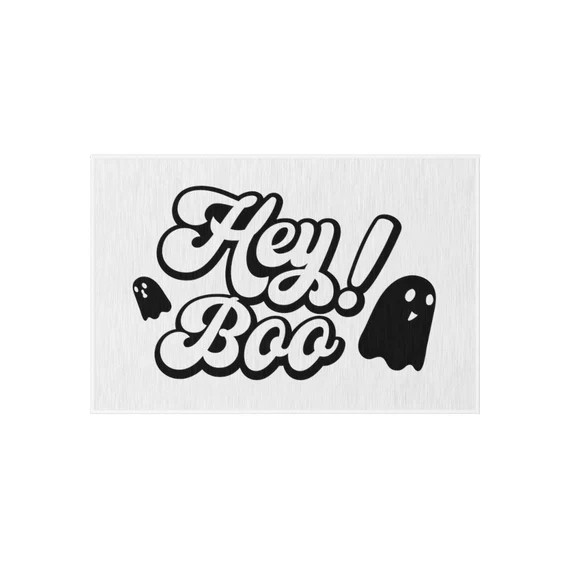 Hey Boo Outdoor Rug - Etsy | Etsy (US)