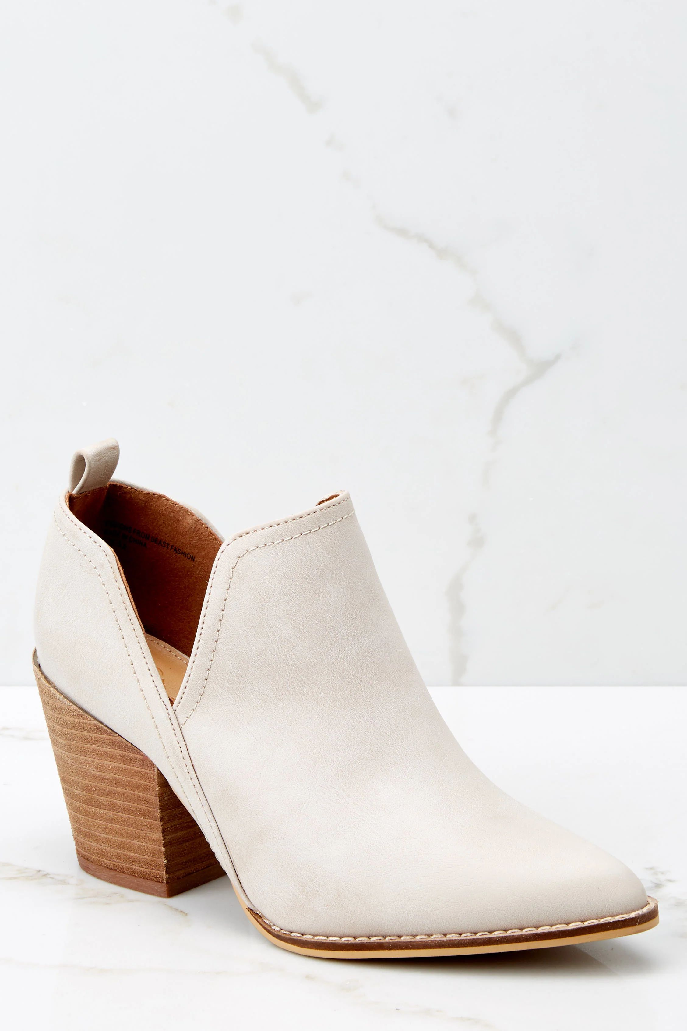 Change The Tempo Sand Ankle Booties | Red Dress 