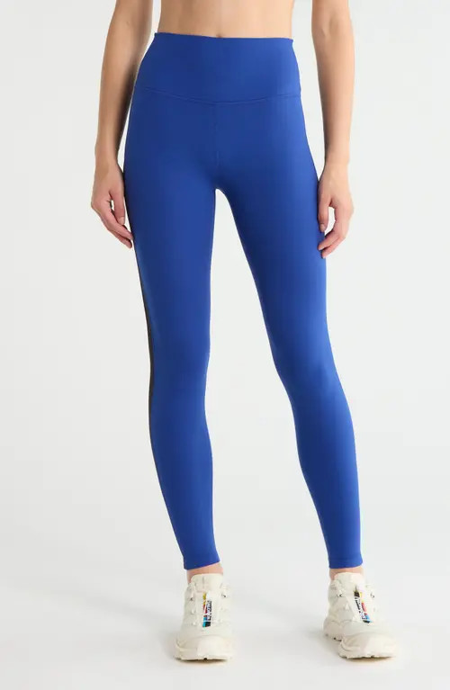 SPLITS59 Clare High Waist 7\/8 Leggings in Cobalt at Nordstrom, Size Large | Nordstrom