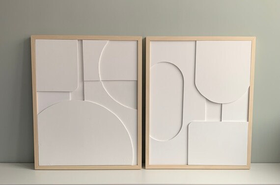 Set 3D Art With Reliëf | Etsy | Etsy (US)