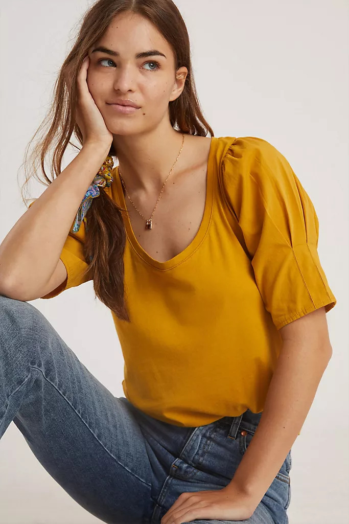 Wanda Puff-Sleeved Top | Anthropologie (US)