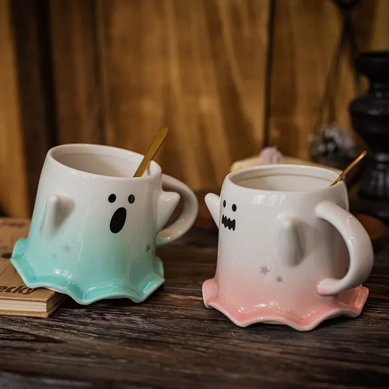 Adorable Ghost Shaped Mug, Spirited Haunt Mug, Spooky Halloween Cup, Boo-tiful Decor, Spooktacula... | Etsy (US)