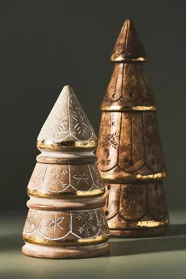 Lowell Wooden Tree Candle | Anthropologie (US)