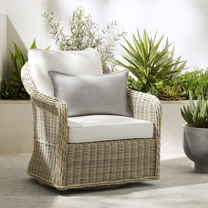 Manchester Outdoor Swivel Chair | Williams-Sonoma