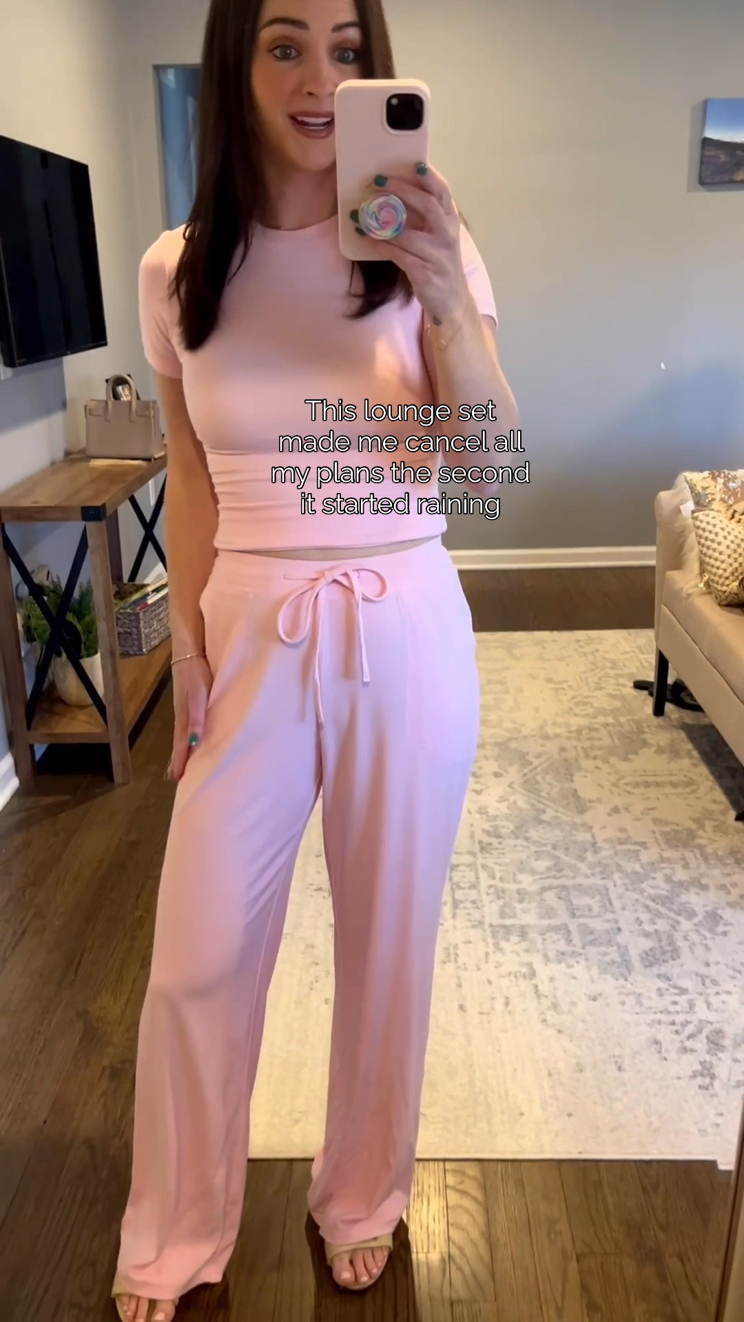 Rainy days hit different when you have the perfect lounge set waiting for you 🌧️💕 Swapped into this cozy pink dream that reminds me of cherry blossoms in spring. It’s giving soft girl energy even when it’s stormy outside. Ready to curl up and enjoy the weather from inside.

@amazonfindsandfashion 
#PinkLoungeSet  #CherryBlossoms #SoftGirlAesthetic  #RainyDayLook #CozyGirl#SpringLounge  #PastelLoungewear #CuteLoungewear #amazonloungeset #amazonloungewear

#LTKootd #LTKmomlife #LTKTravel