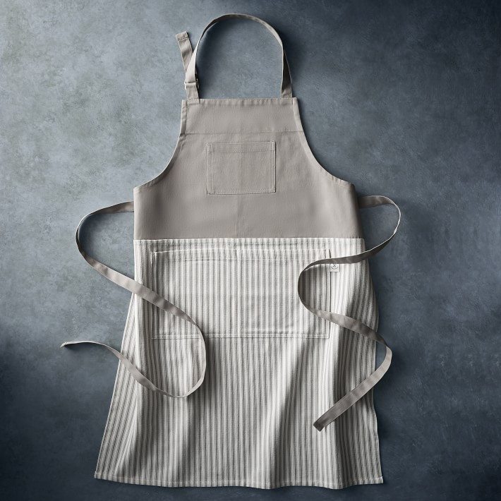 Open Kitchen by Williams Sonoma Apron, Grey | Williams-Sonoma