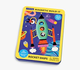 Petit Collage Magnetic Play Set: Rocket Ships | Pottery Barn Kids