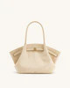 Hana Medium Faux Suede Tote Bag - Off White | JW PEI US